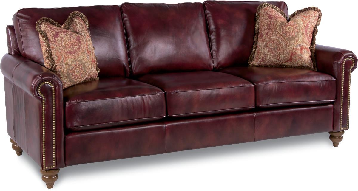 LaZBoy LEIGHTON Traditional Rolled Arm Sofa with Premier Comfort Core